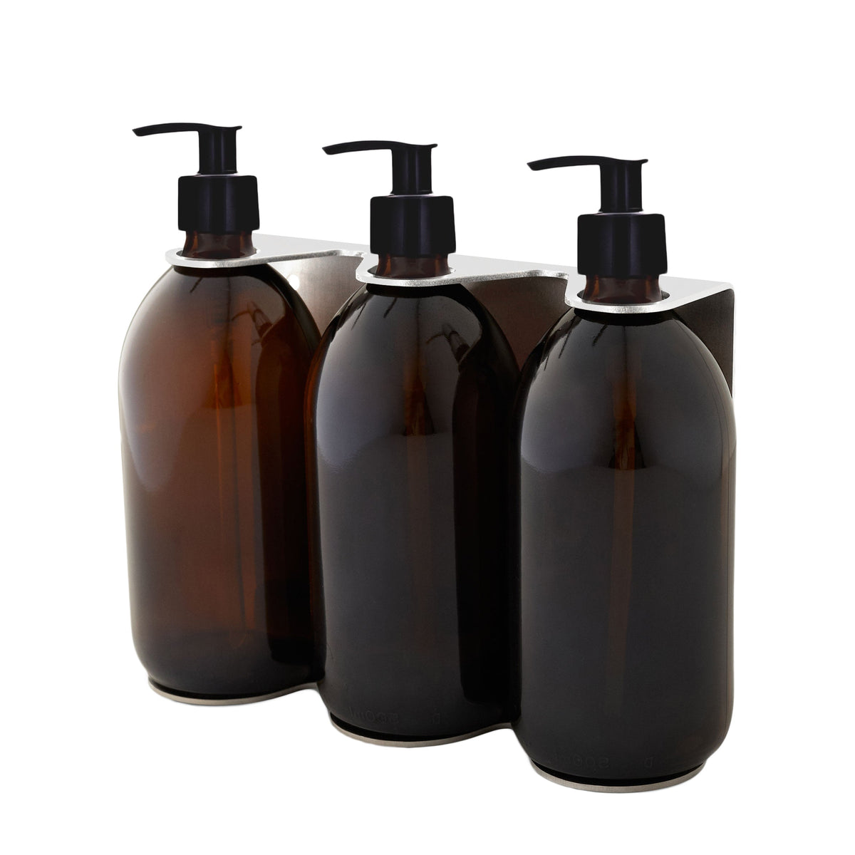 Chrome Triple Wall Mounted Soap Dispenser