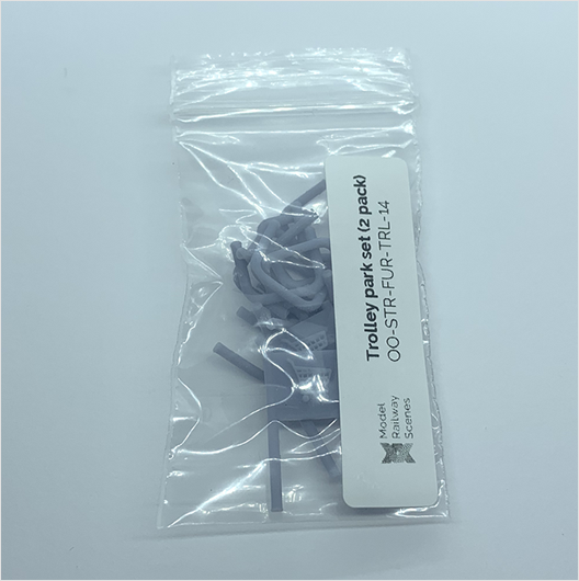 OO Scale Ready to Paint Trolley Park Set (2 pack)