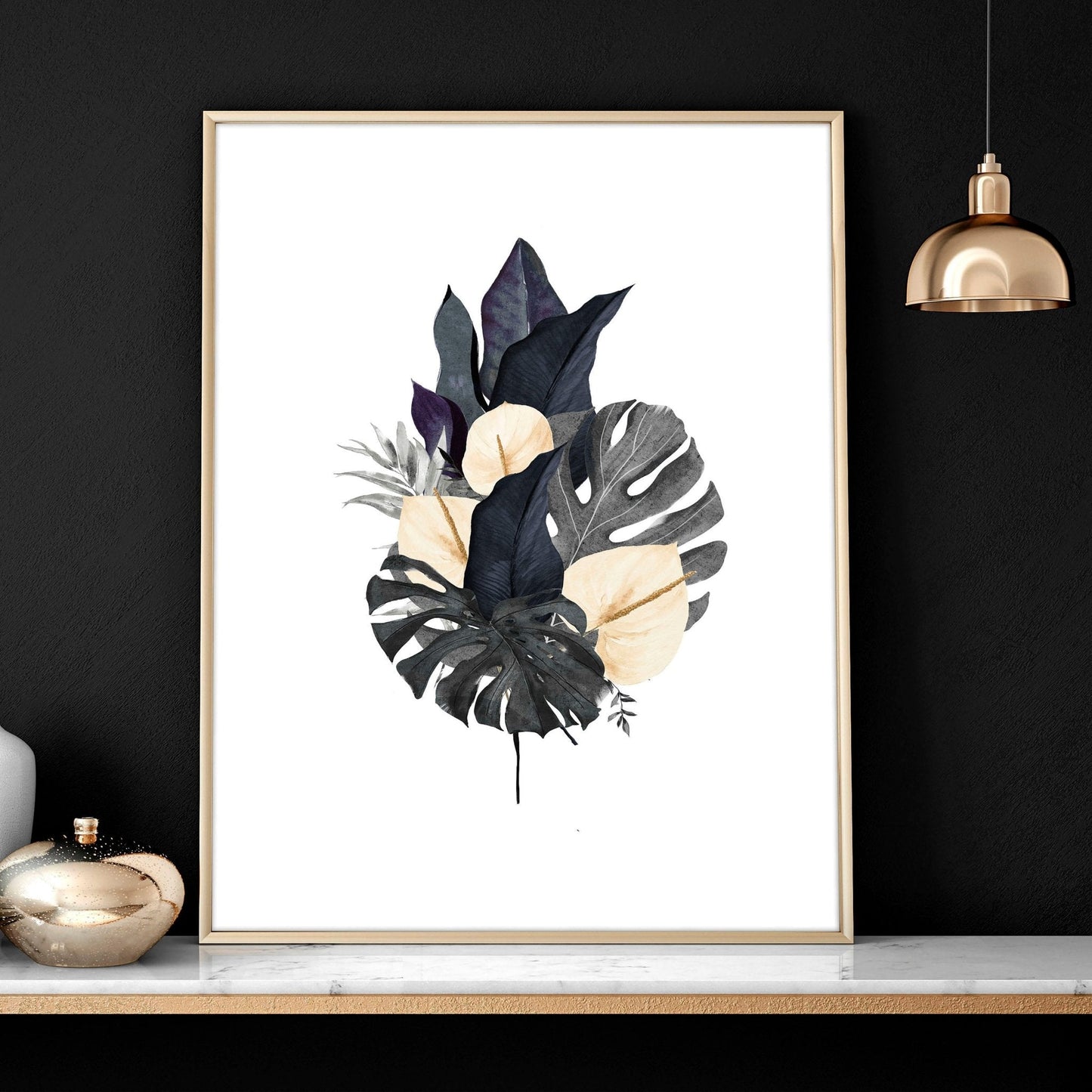 Wall pictures for bedroom | set of 3 framed wall art prints