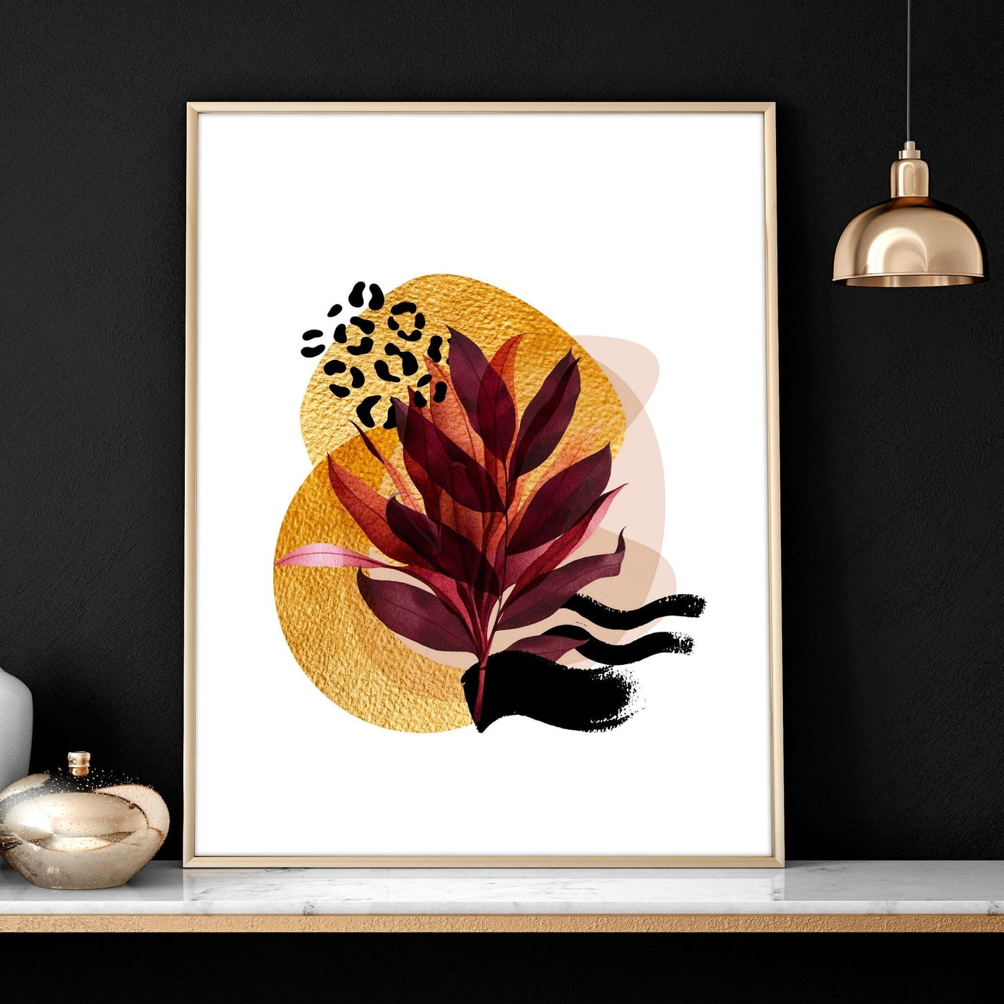 Framed prints living room | set of 3 framed wall art