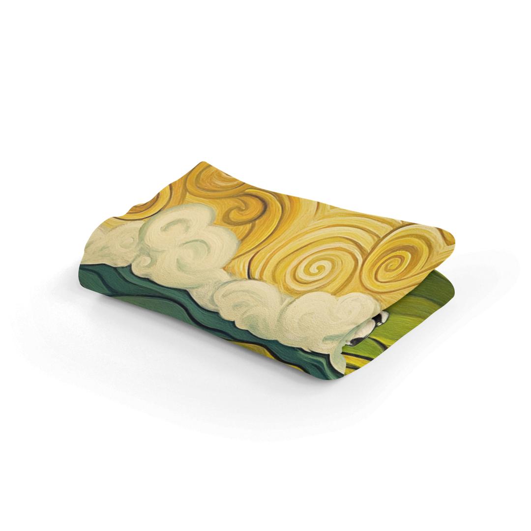 Energetic Border Collie Blanket