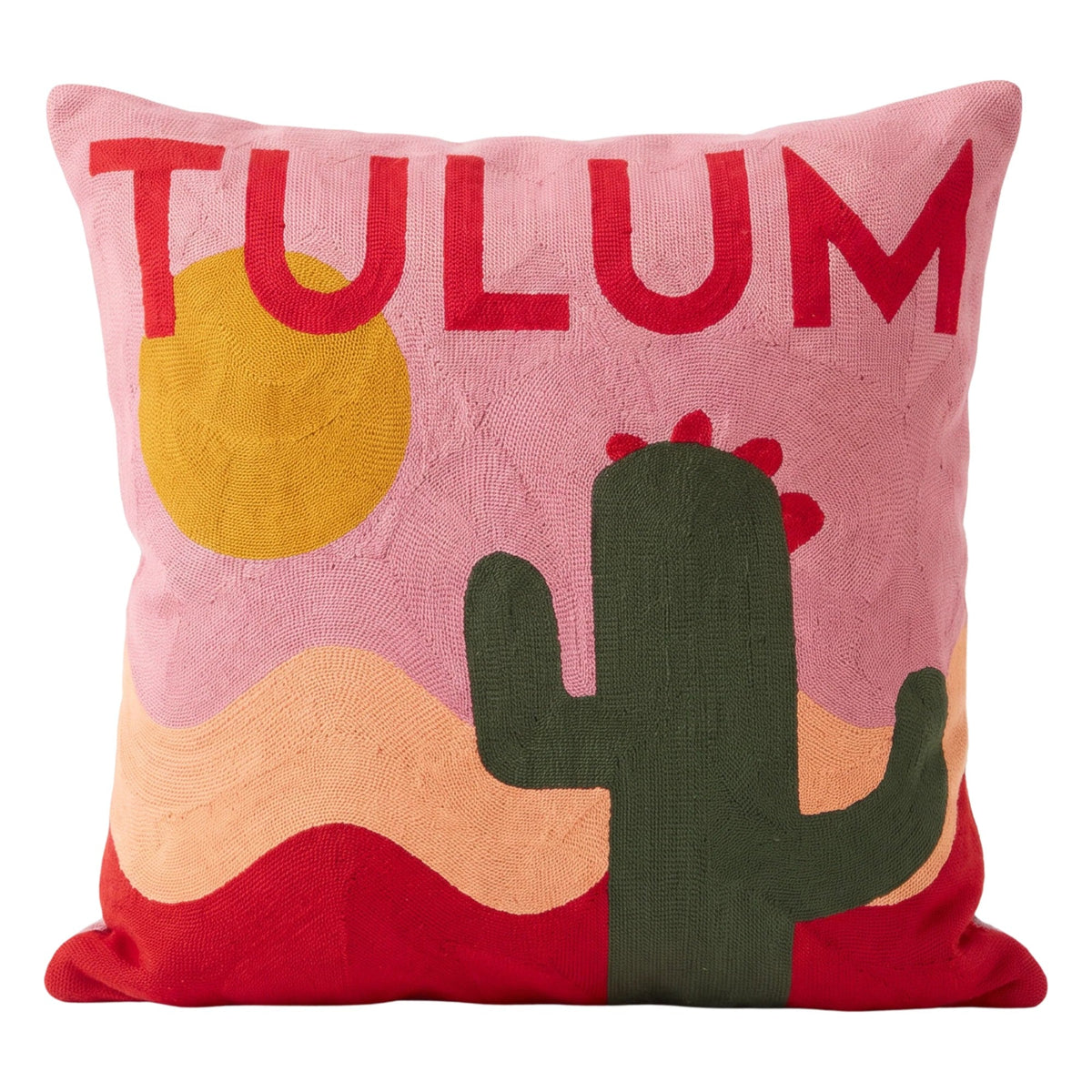 Tulum Needlepoint Pillow
