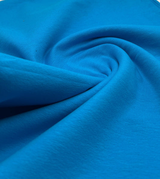 Turquoise Cotton Stretch Jersey 200 GSM 95/5 Lycra 4 Way Stretch