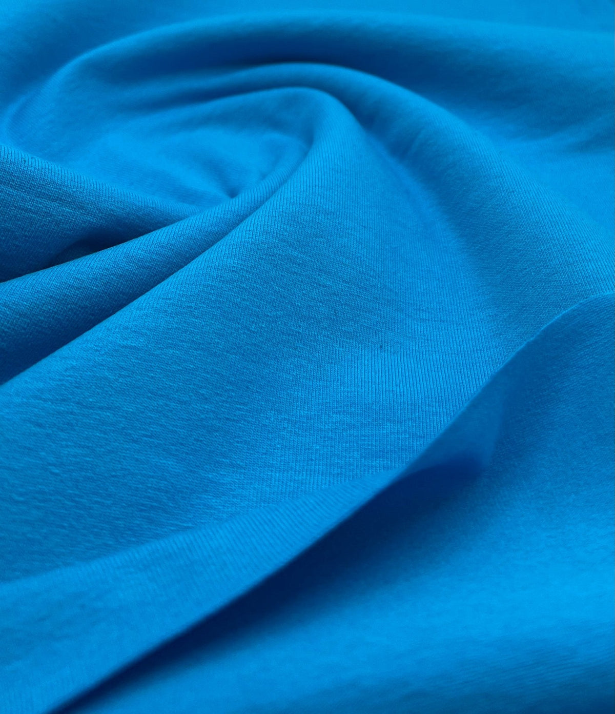 Turquoise Cotton Stretch Jersey 200 GSM 95/5 Lycra 4 Way Stretch