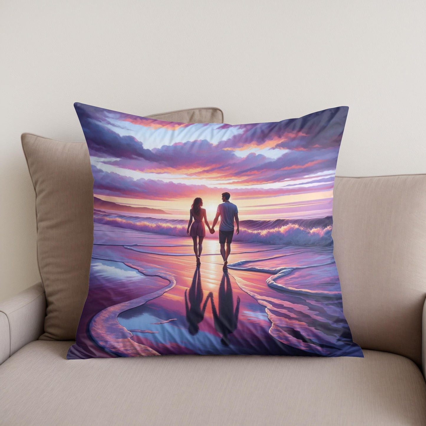 Seaside Embrace Cotton Cushion