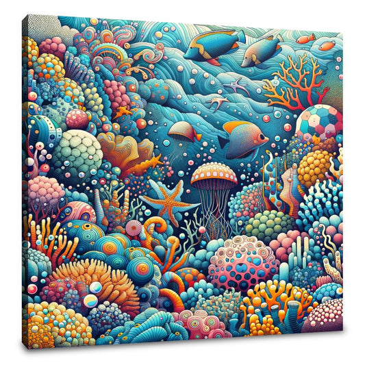Marine Pop Fusion Canvas