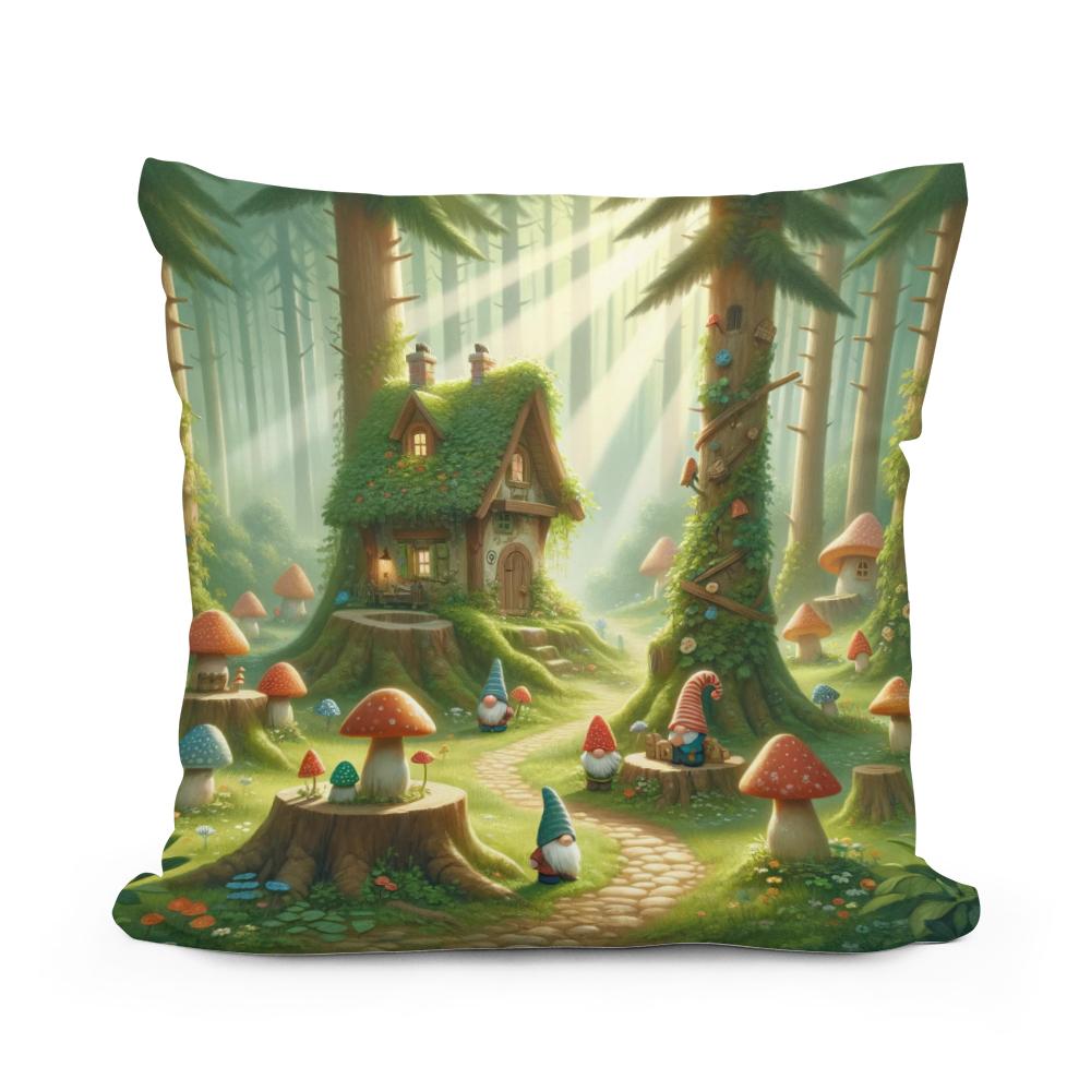 Enchanted Gnome Cotton Cushion
