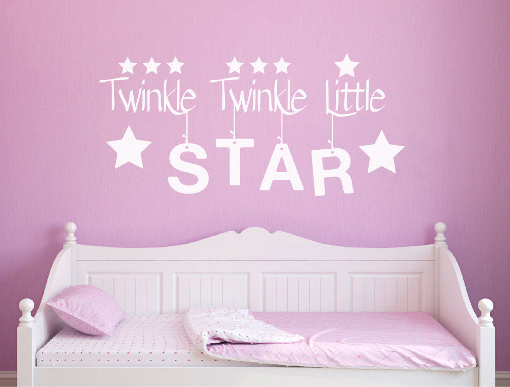 Twinkle Twinkle Nursery Wall Sticker Quote