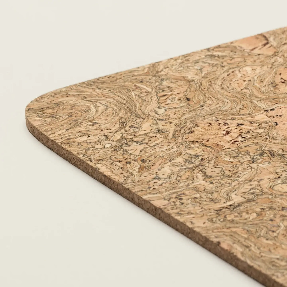 Cork Placemats | Twist Black | Rectangular 30x20cm