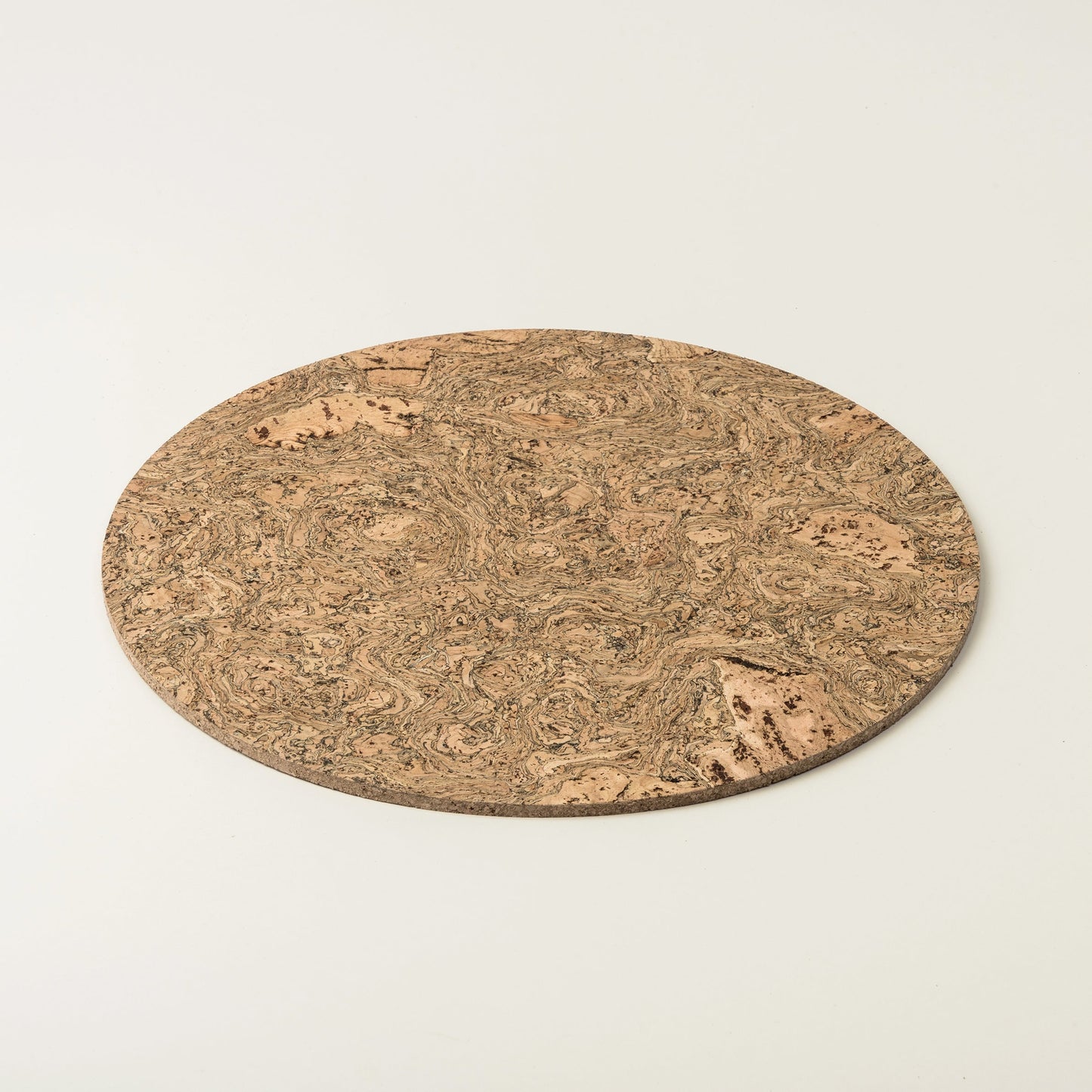 Cork Placemats | Twist Black | Round
