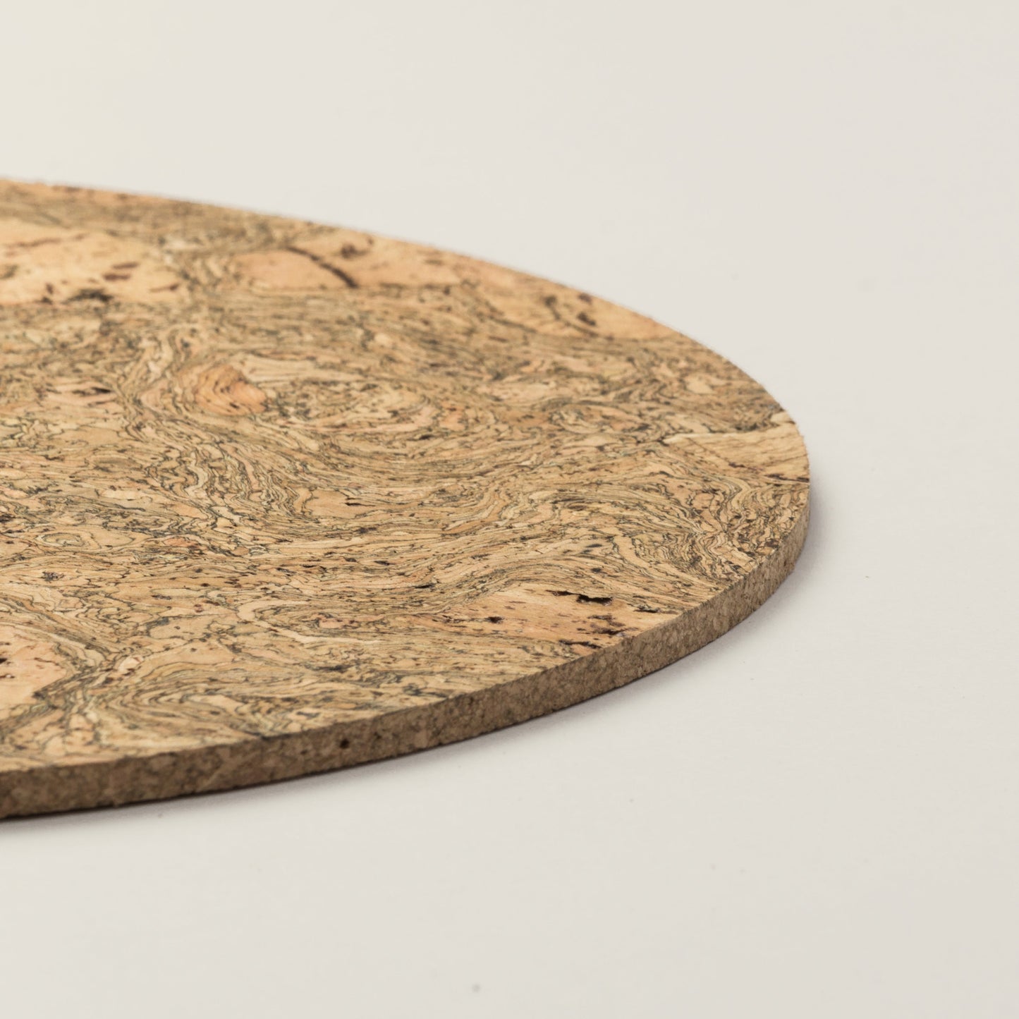 Cork Placemats | Twist Black | Round