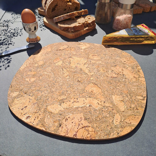 Cork Placemats | Twist Black | Squircle