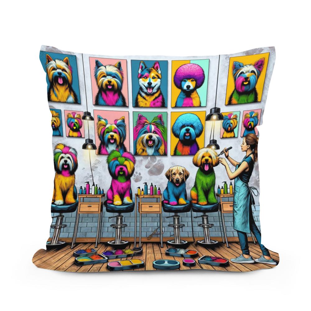 Pop Art Paws Cotton Cushion