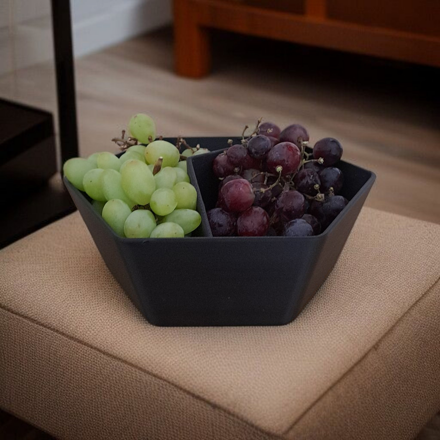 Minimalist Pistachio Bowl - Dual Compartment Snack Dish