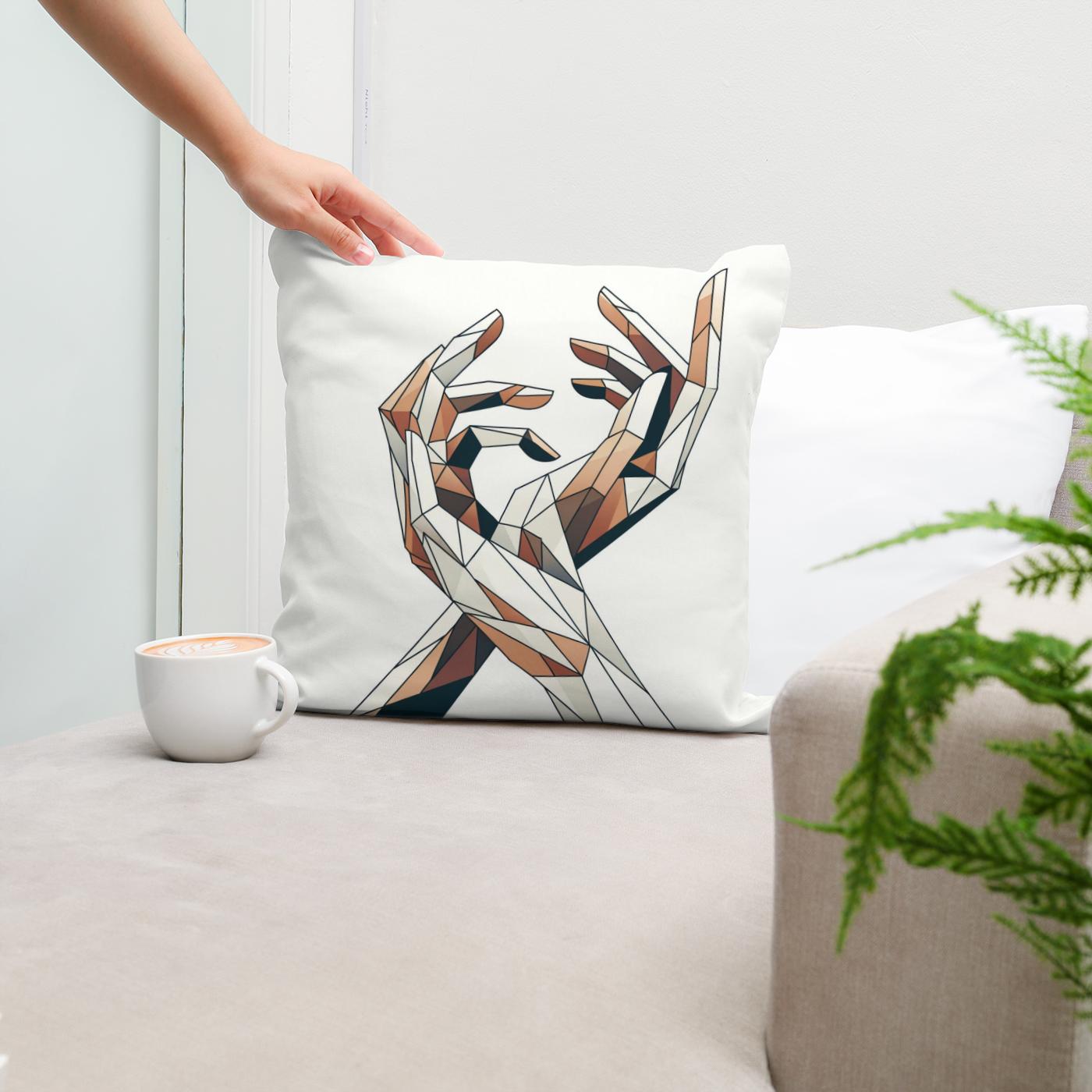 Elegant Gestures Cotton Cushion