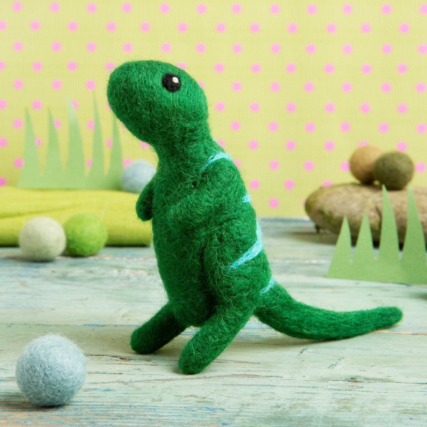 Tyrannosaurus Rex Dinosaur Needle Felting Kit for Beginners