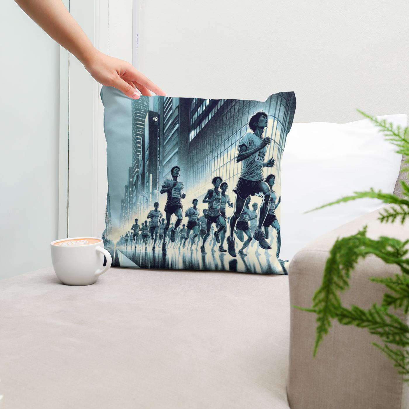 Midnight Marathon Cotton Cushion