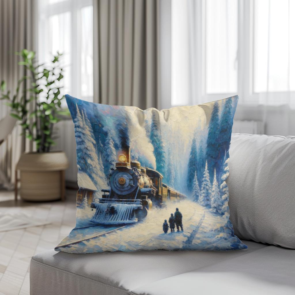 Winter Journey Wonder Cotton Cushion