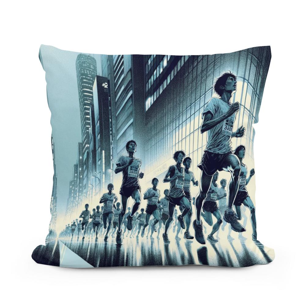 Midnight Marathon Cotton Cushion
