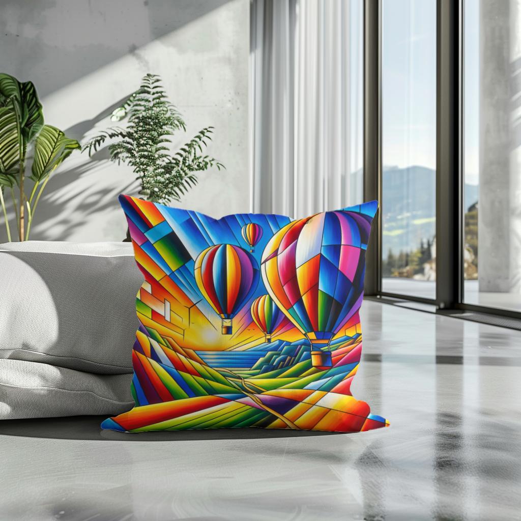 Cubist Odyssey Cotton Cushion