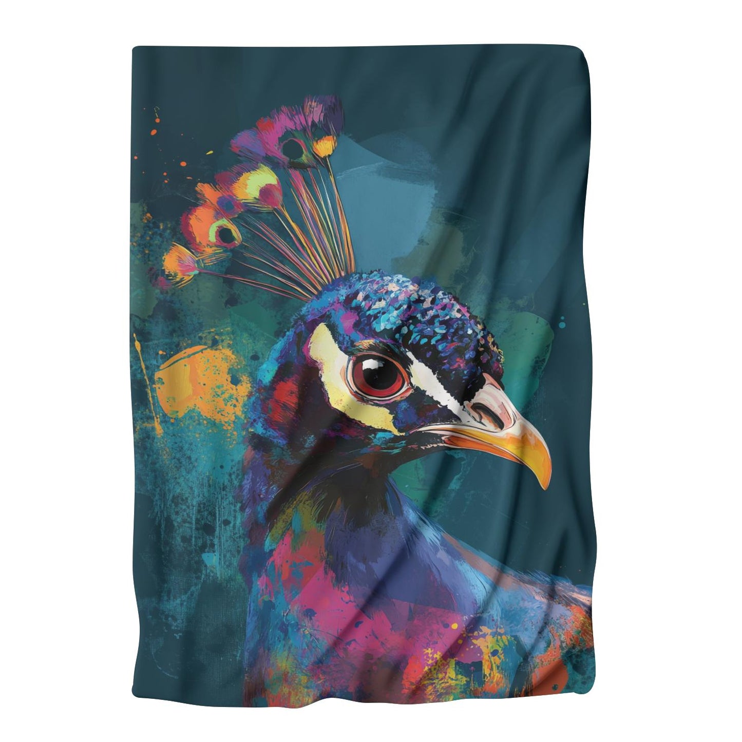 Peacock Radiance Blanket