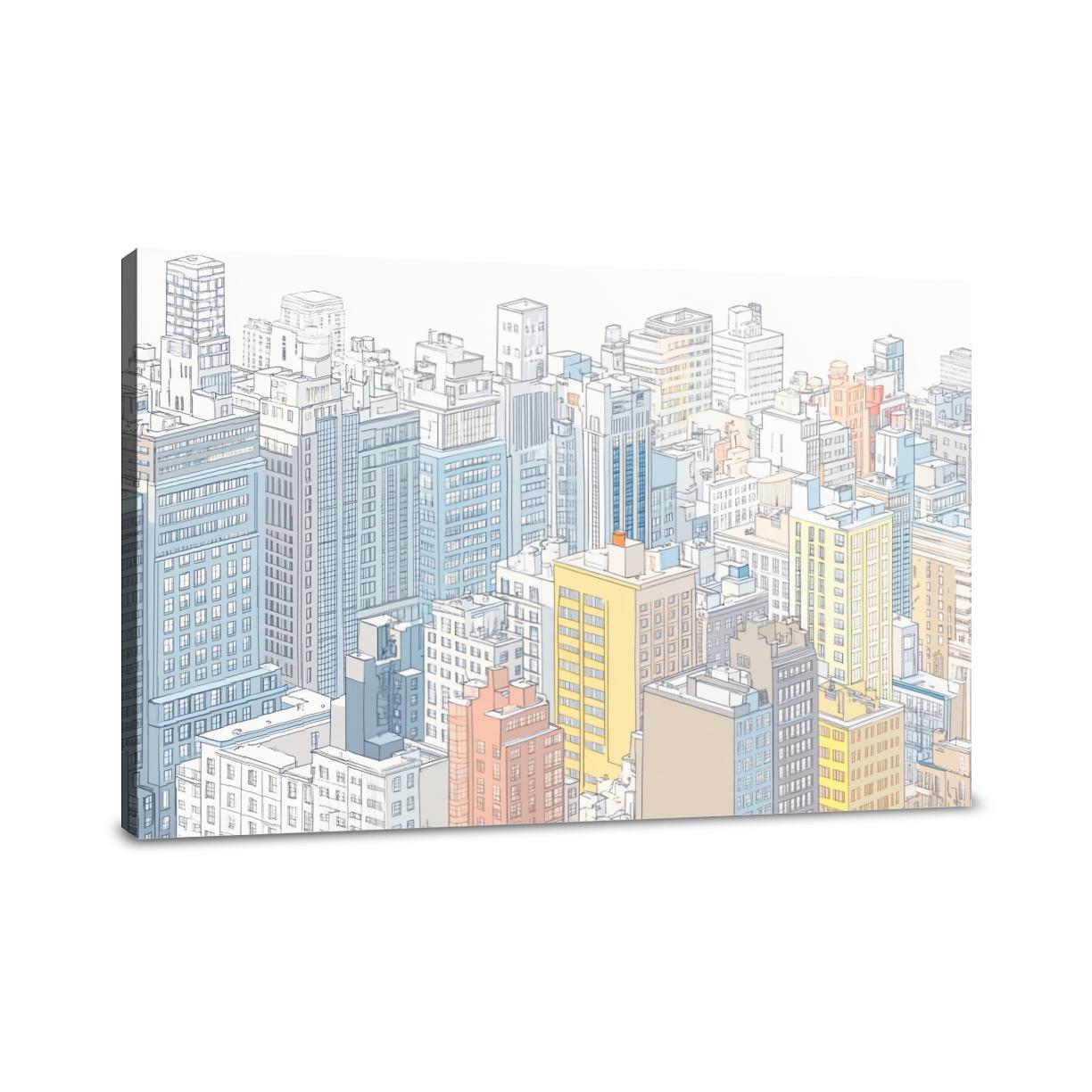 Vibrant Metropolis Canvas