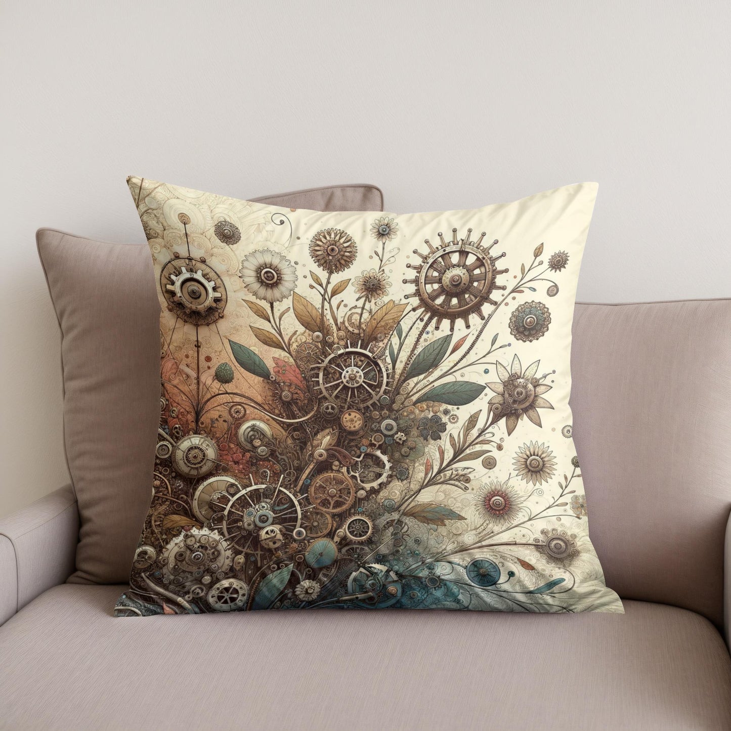 Boundless Mechanica Bloom Cotton Cushion