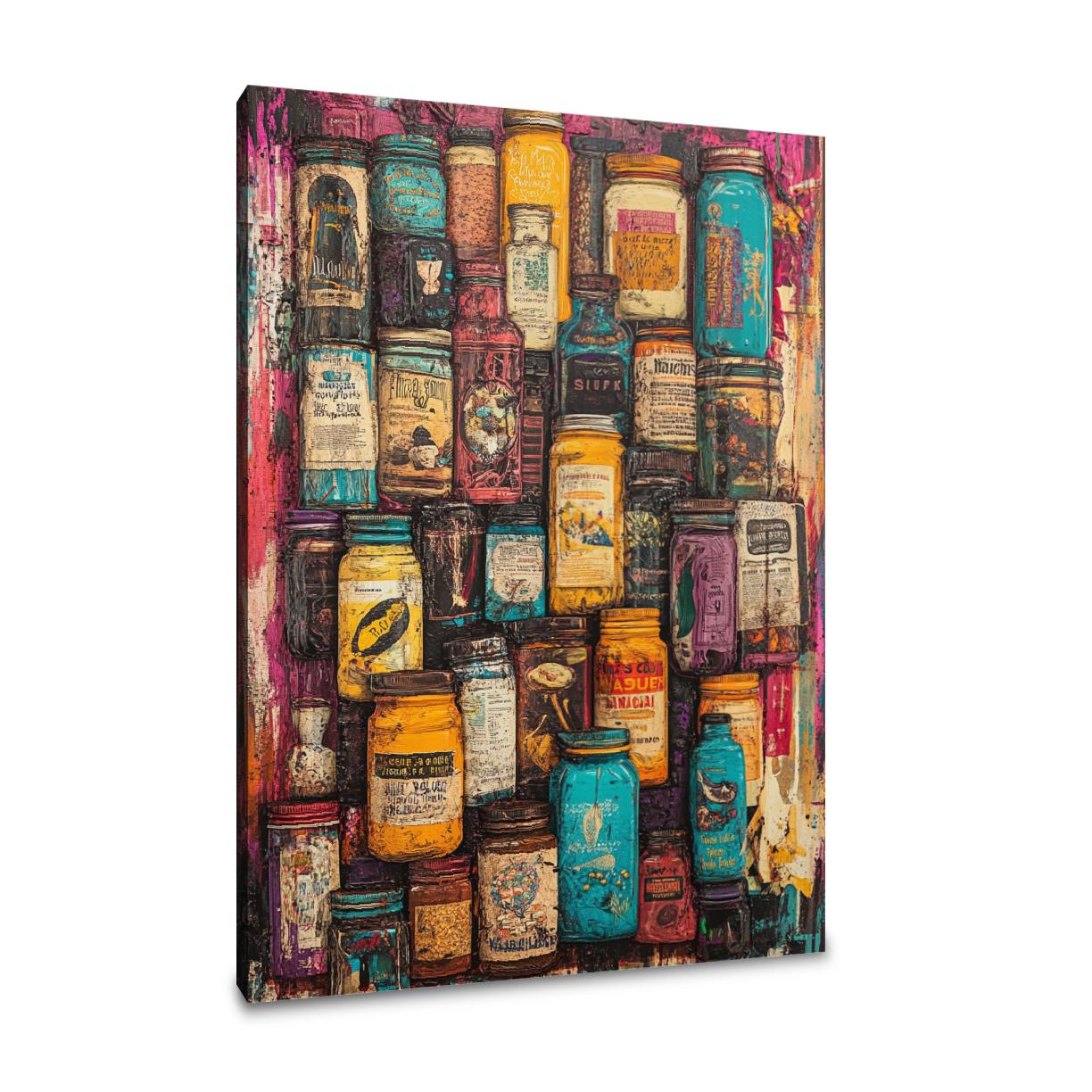 Dadaist Spice Jar Canvas