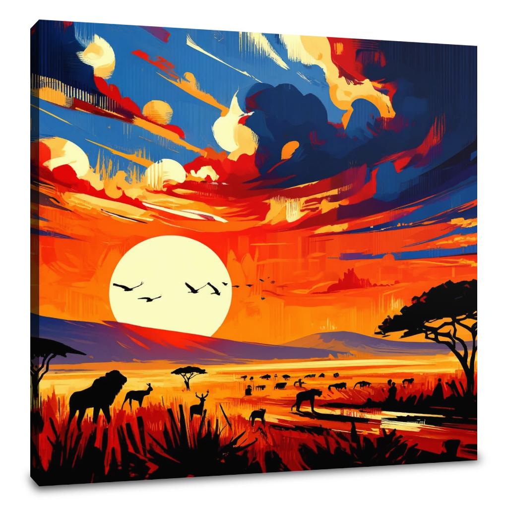 Serengeti Sunrise Canvas