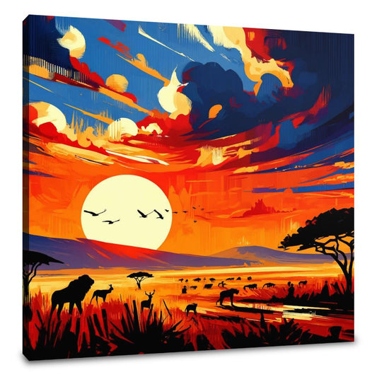 Serengeti Sunrise Canvas
