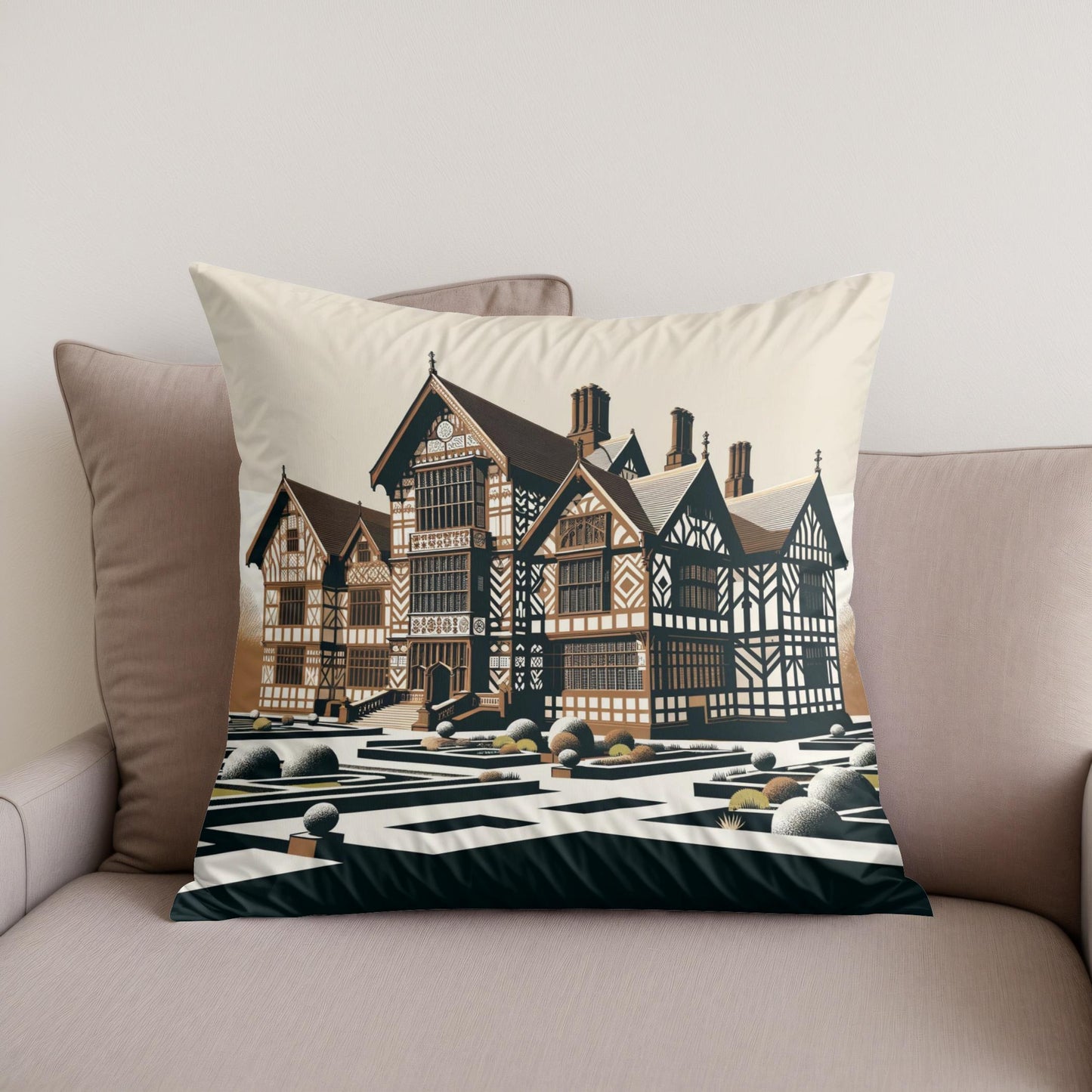 Liverpool Speke Hall Minimalist Harmony Cotton Cushion