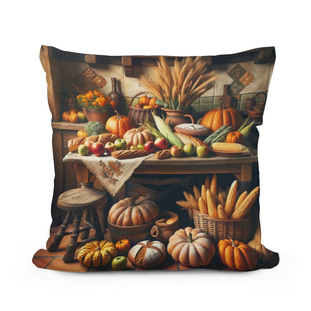 Rustic Harvest Charm Cotton Cushion