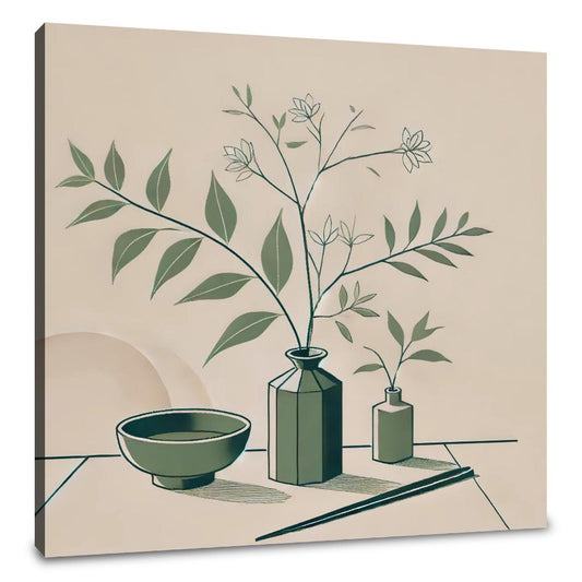 Minimalist Ikebana Canvas