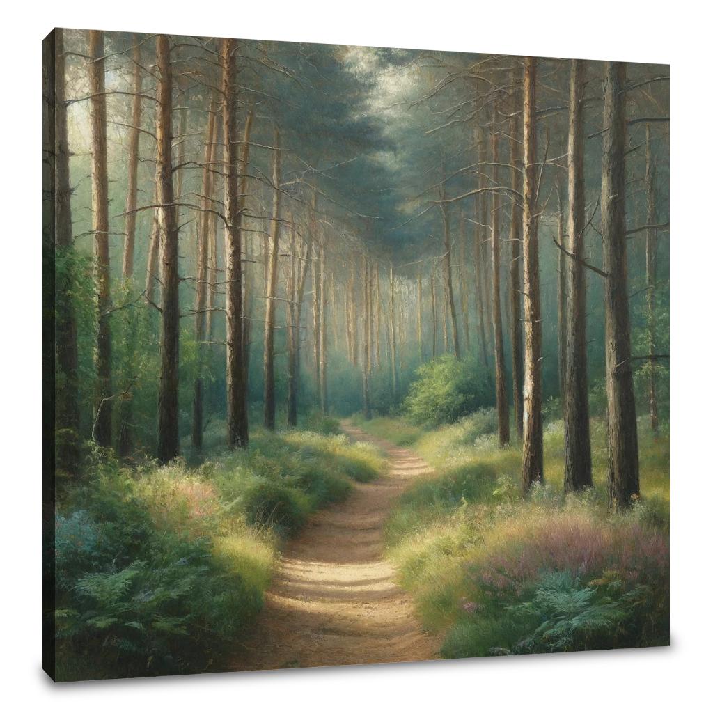 Forest Path Tranquility Canvas