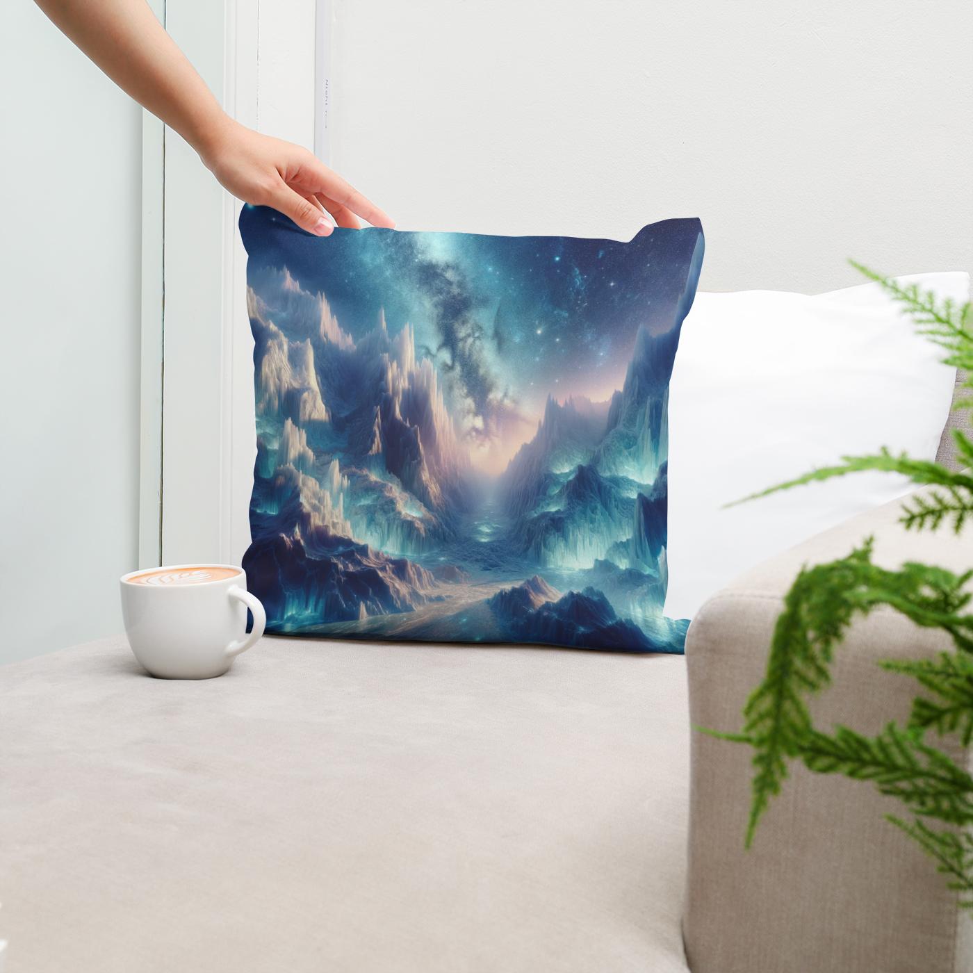 Starry Glacier Cotton Cushion