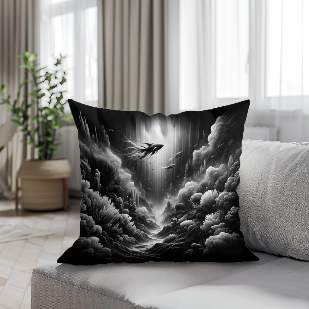 Mysteries of the Deep Cotton Cushion