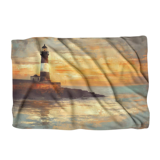 Plymouth Hoe Sunset Blanket