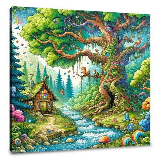 Enchanted Natural Playground Canvas