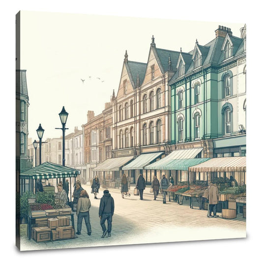 High Street Leicester Canvas