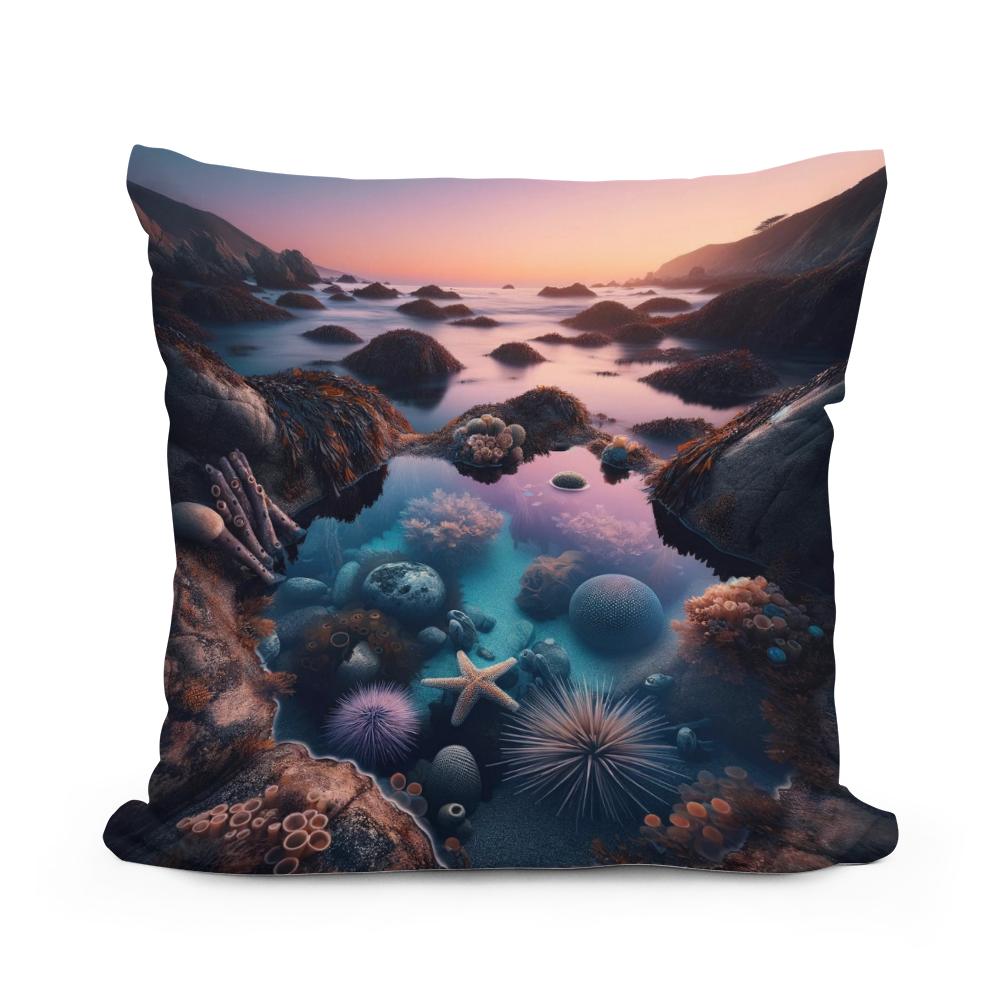 Twilight Shoreline Cotton Cushion