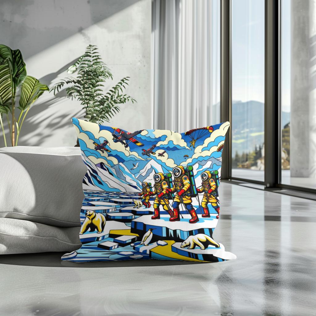 Polar Expedition Pop Cotton Cushion