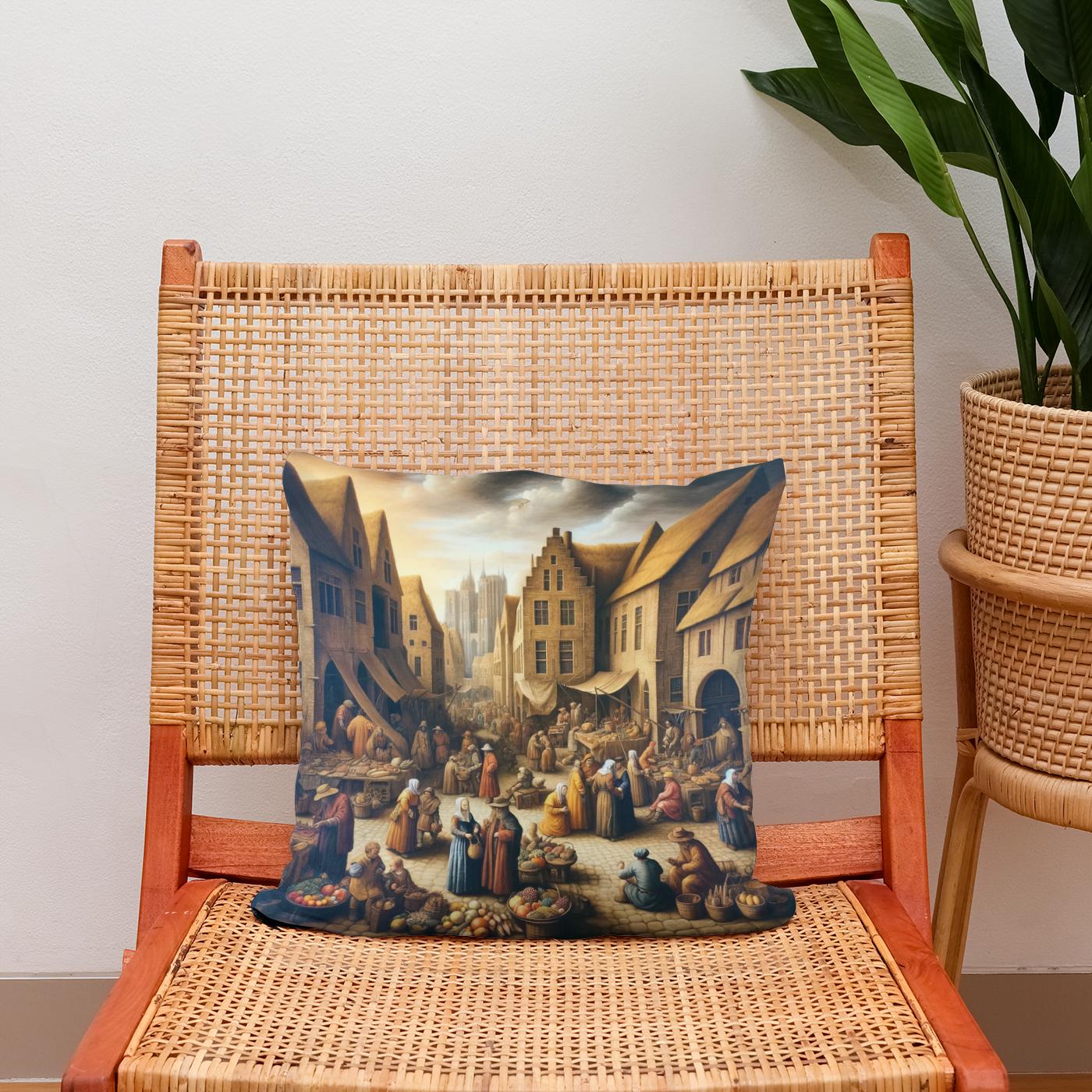 Market Day Cotton Cushion