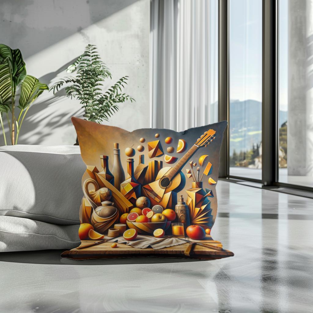 Abstract Still Life Cotton Cushion