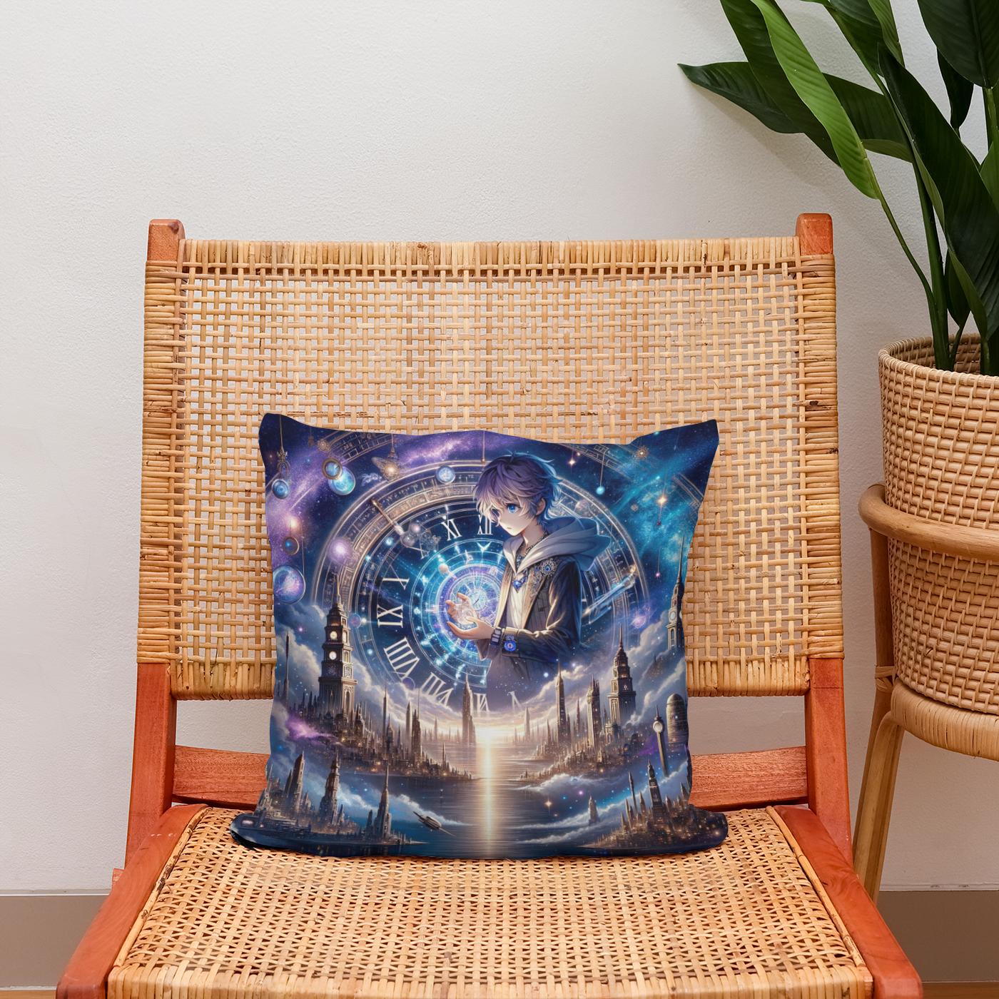 Cosmic Time Voyager Cotton Cushion