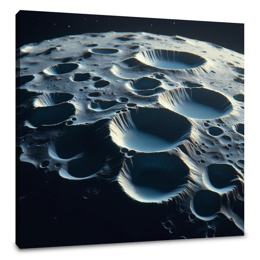 Mercury's Hollows Mystery Canvas