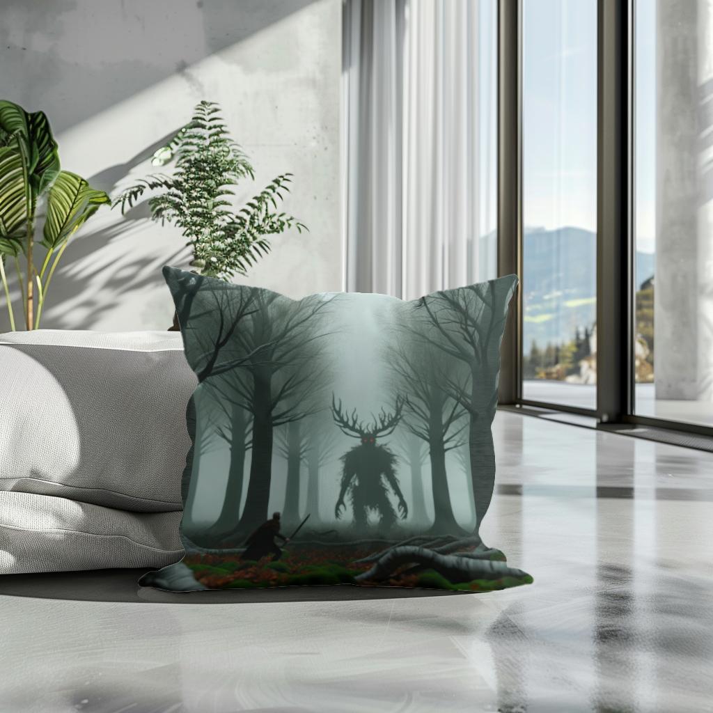 Forest Duel Cotton Cushion