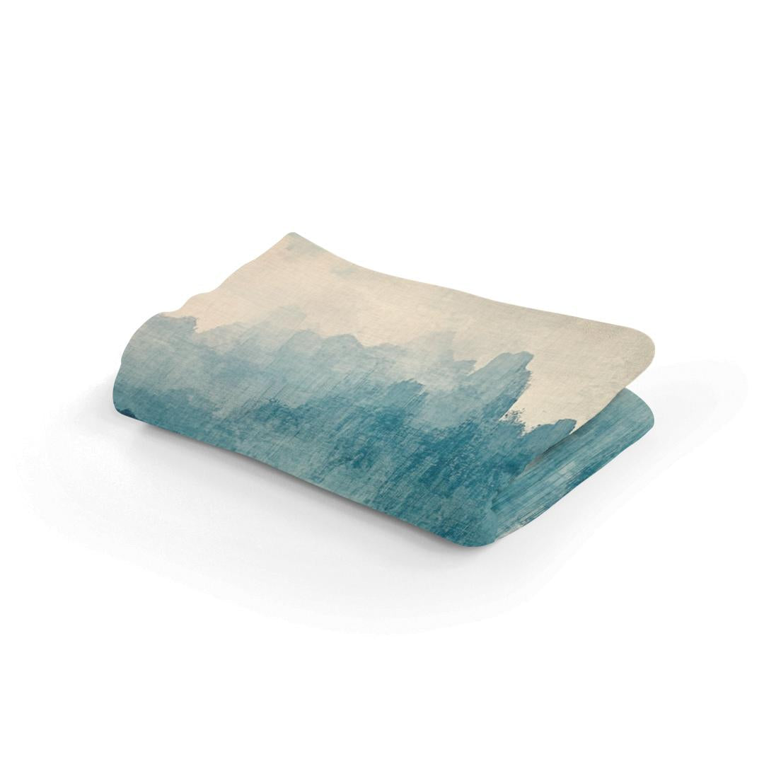 Tranquil Aqua Horizon Blanket