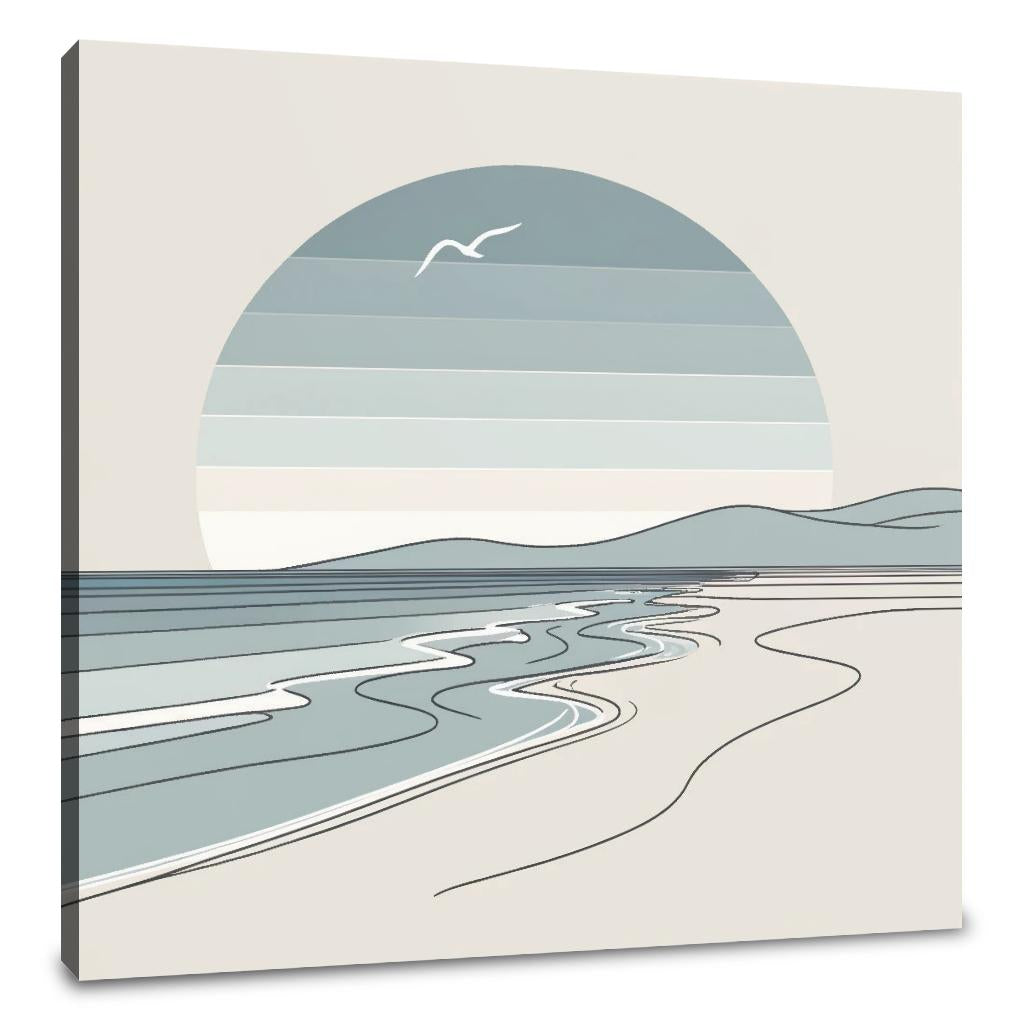 Quiet Beach Day Canvas