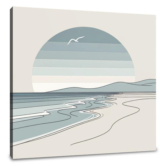 Quiet Beach Day Canvas