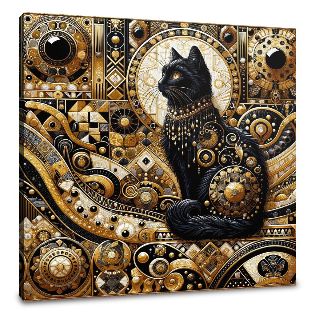 Majesty in Monochrome Canvas